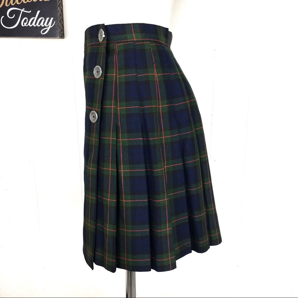 Vintage 90s Star C.C.C. Plaid Mini Skirt - Picture 4 of 6